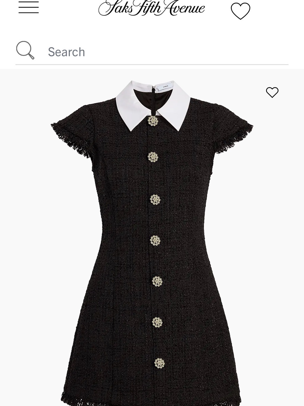 Nwt! Likely Riello Collared Tweed Minidress.